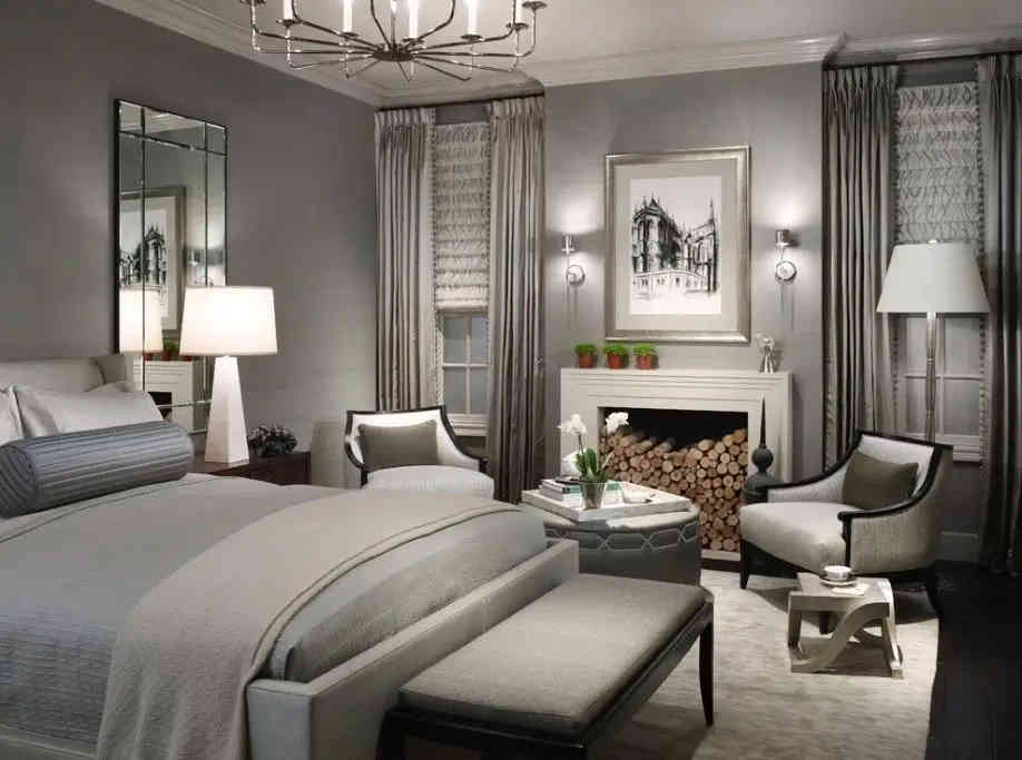 hotel-style bedroom