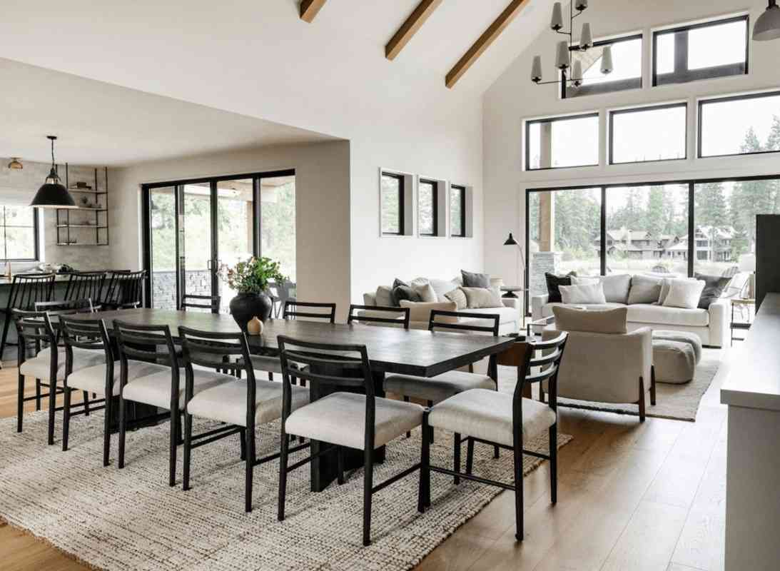 dining room designs for open area