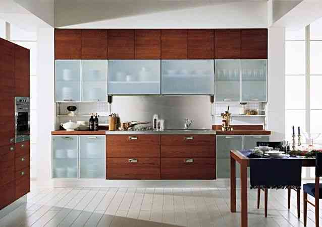 Glass Doors Cabinets Gives a Spacious View