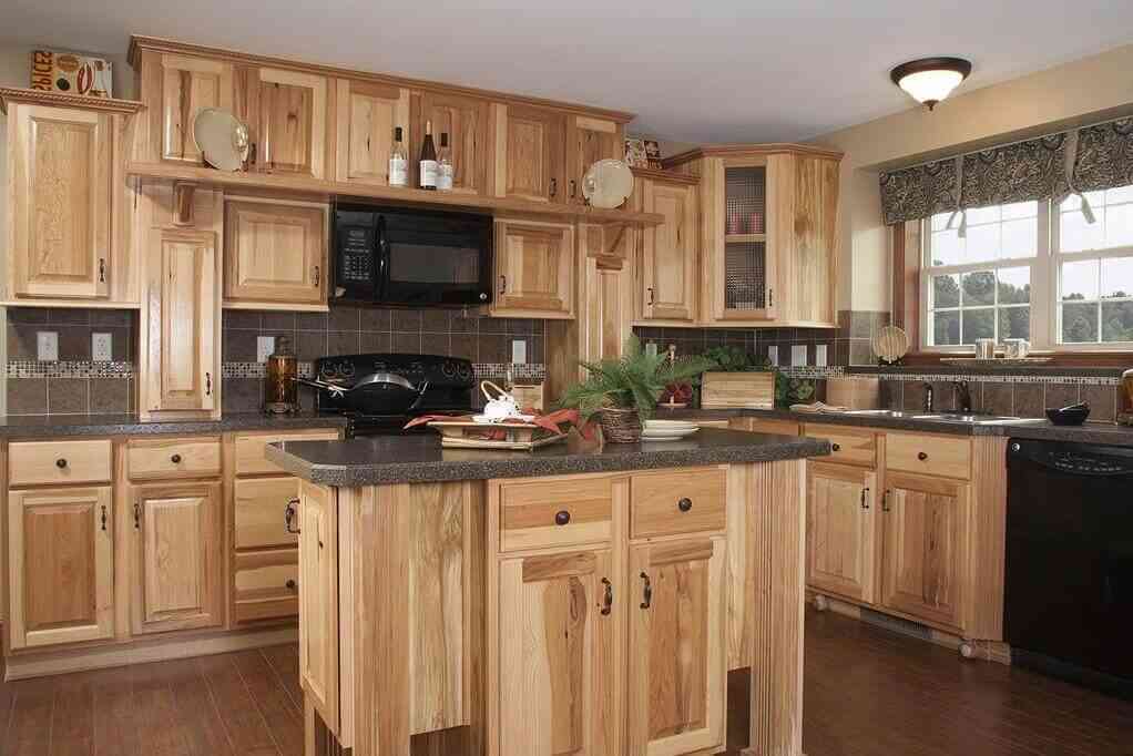 Stained Pine Cabinets