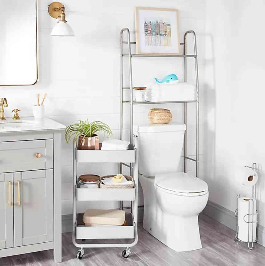 The Use of Metals in Bathroom for Storage