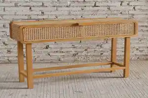 rattan cansol table 