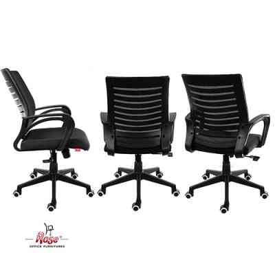 Rose Elite Mesh Mid Back Office Chair (Black)