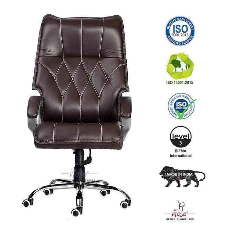 Rose Harmony Executive High Back Chair (Brown)