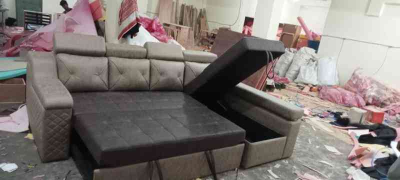 L Shaped Sofa Cum Beds 