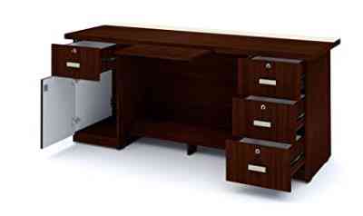 Office Table (3 Drawer unit & 1 Drawer & 1 Shutter Storage) 