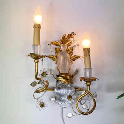 Crystal Chinoiserie Sconces