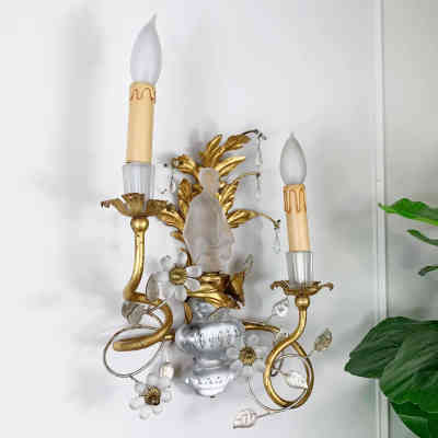 Crystal Chinoiserie Sconces