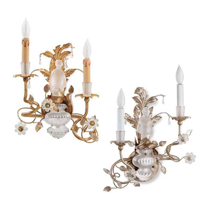 Crystal Chinoiserie Sconces