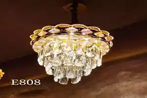 Crystal ceiling light