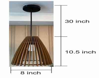 Black Golden Peach Hanging Lamp