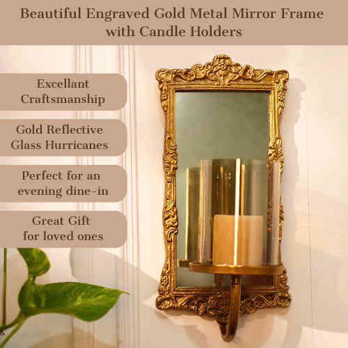 Wall Décor Gold Mirror