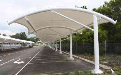  tensile car parking structure