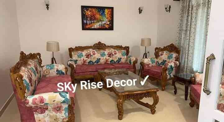 Sky Rise Decor Luxury carved wooden sofa 