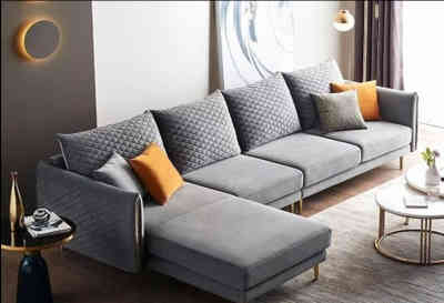 Dark Gray 6 Seater Sofa