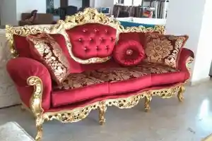 Luxury Carved Wooden Sofa