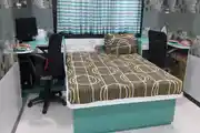 Bedroom design with study area