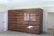 Laminated Plywood Bedroom Corner Wardrobe