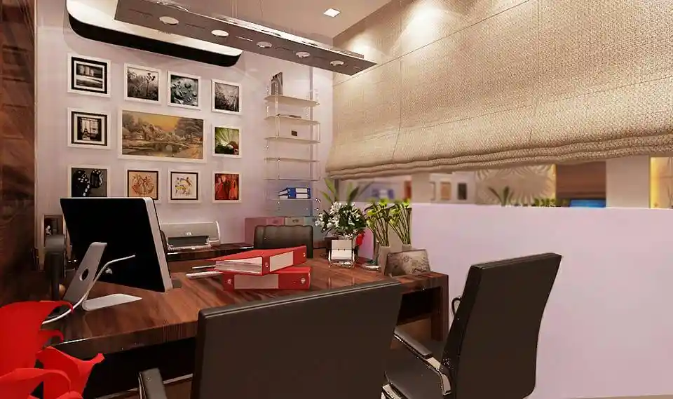 Exclusive Small Office Interior by Golden Era Creations | KreateCube