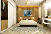 Small Bedroom Interior With Space Saving Furniture