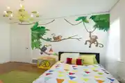 Customized Jungle Theme Animal Wallpaper for Kids Room Wall Decoration