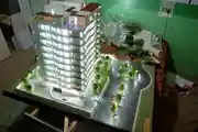 Commercial Building 3D Model with Landscape