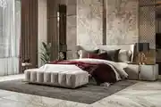Elegant Modern Bedroom with Luxe Accents