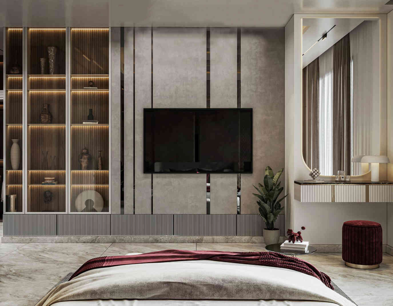 Modern Luxury Bedroom with Stylish Decor