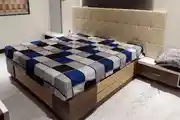 Modern Master Bedroom Design With Large Frame Bed