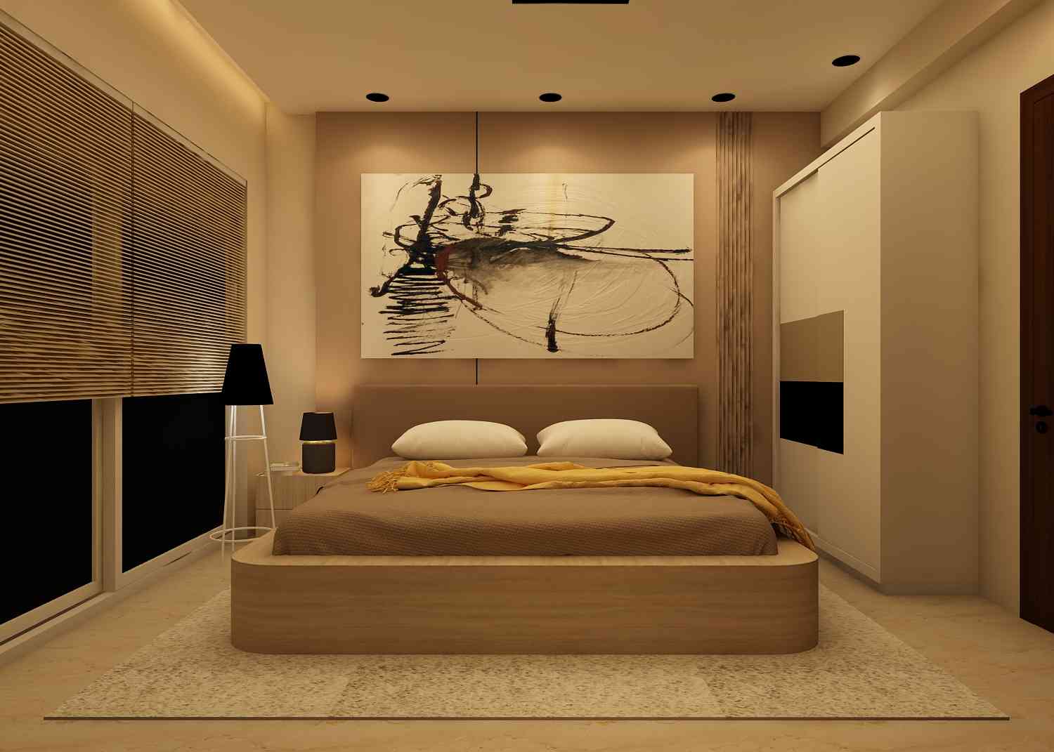 Modern Bedroom Design With Ambient Interior Design
