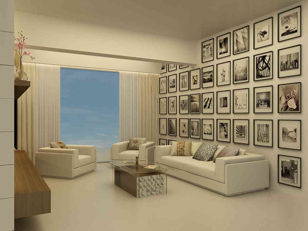Living Room Interior - Palm Beach Road Sanpada Navi Mumbai