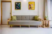 Simple Living Room Design With Wall Arts