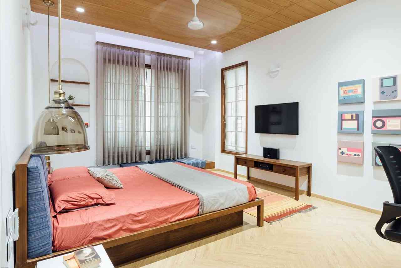 Bedroom Interior - Mr. Nigam Kamani (3bhk flat)