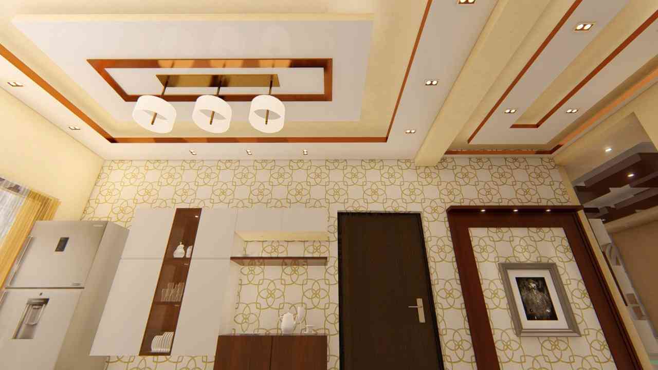 Gypsum False Ceiling View And Design Of Roof 