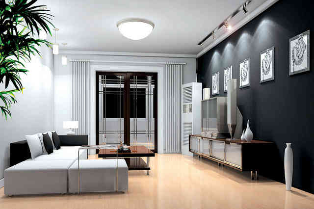 Minimalist Living Room Interior Design In Neutral Tones