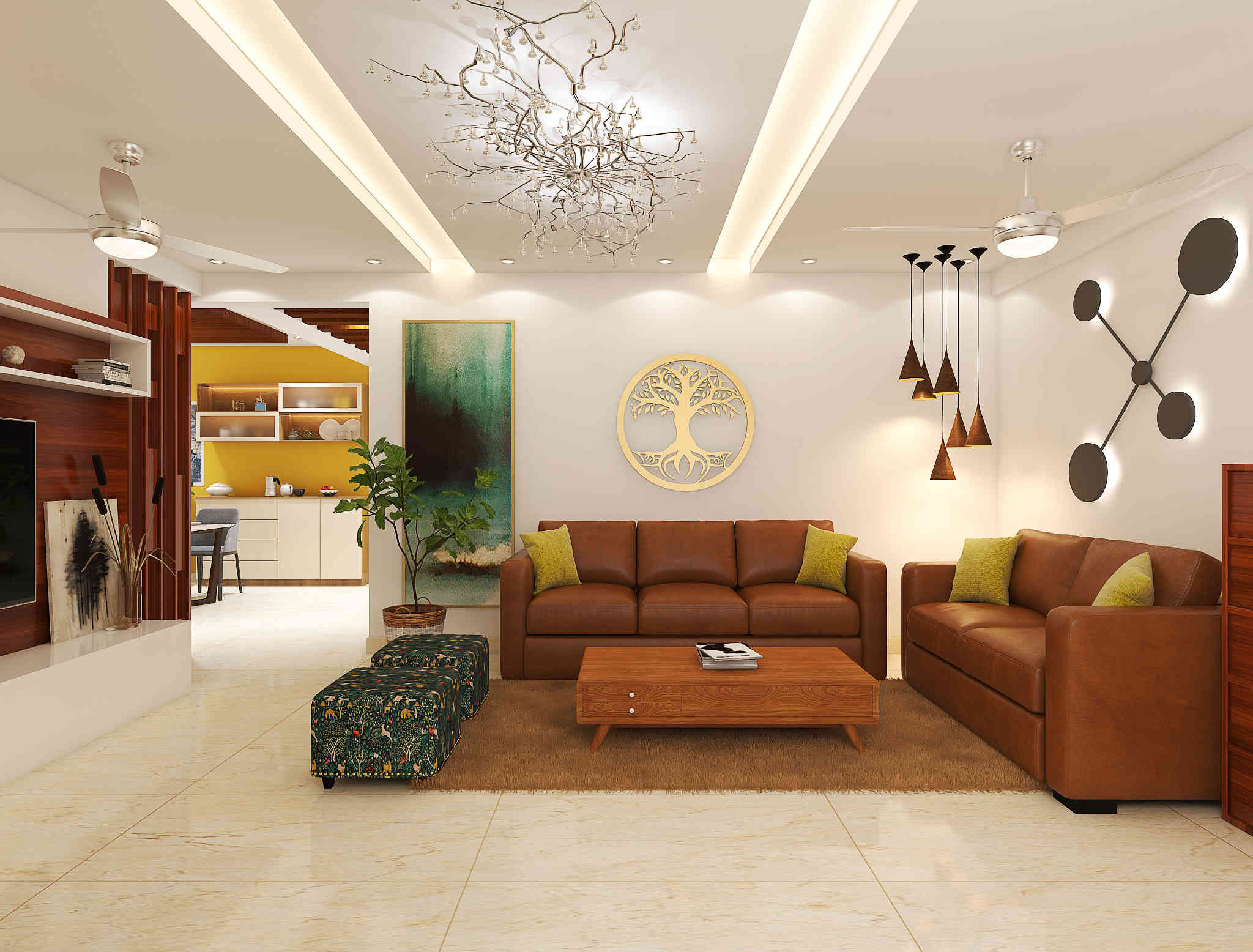 Rich And Luxurious Efficient Living Area Design