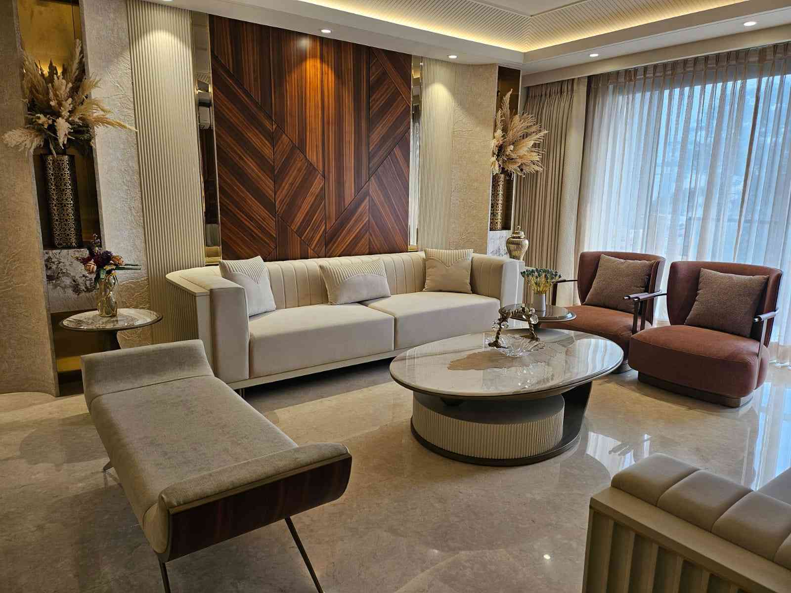 Luxury Living Room with Elegant Modern Decor