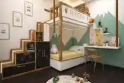 3D Render Interior Scene Modern Children Room 