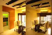 Simple Dining Room False Ceiling 