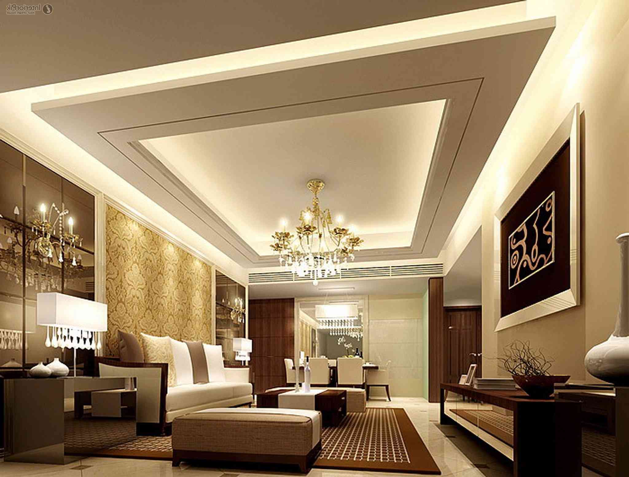 Elegant Ceiling with Proper Use of LED Lighting