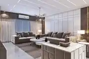 Luxurious Living Room with Modern Elegance