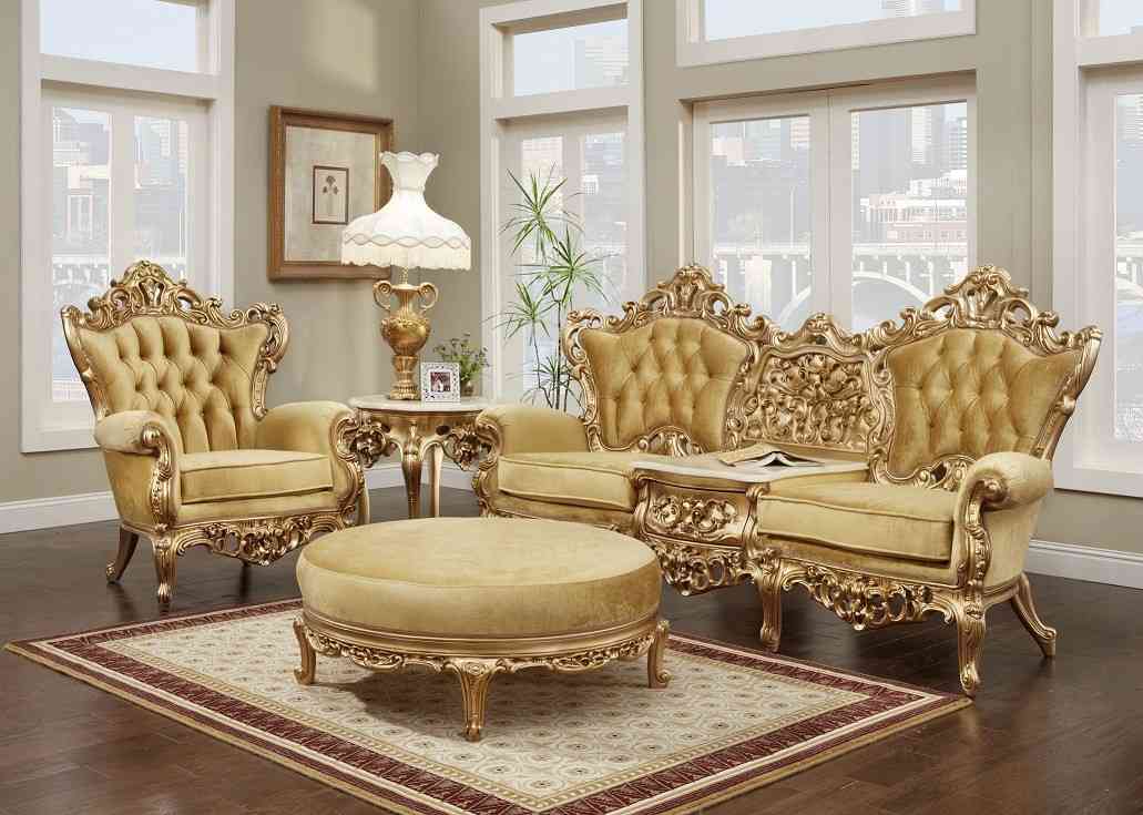 Minimalist Living Room Design With Royal Wooden Carved Sofa Set
