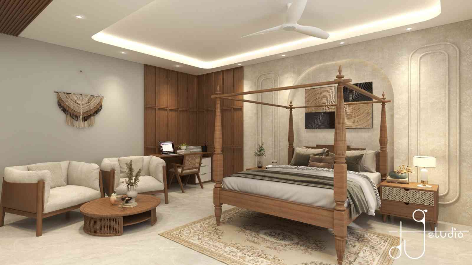 Contemporary Bedroom Design With Modern Wooden Furniture