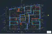 Detailed Residential Floor Plan Featuring Multiple Bedrooms