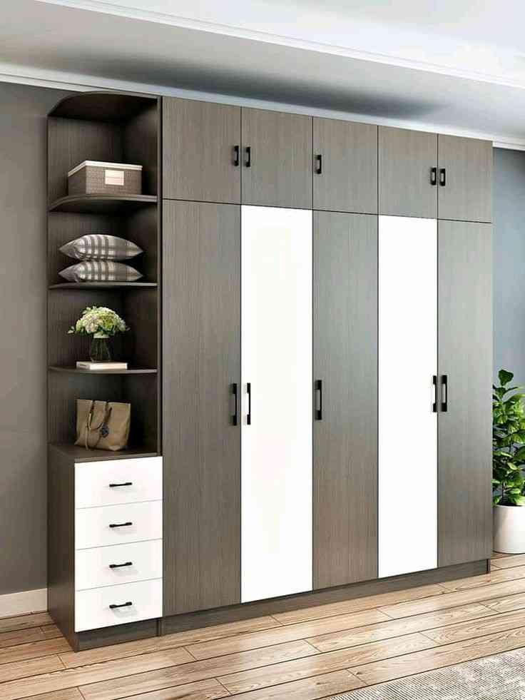Modern Wooden Wardrobe Cabinet