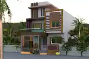 Residential House Front Elevation Design