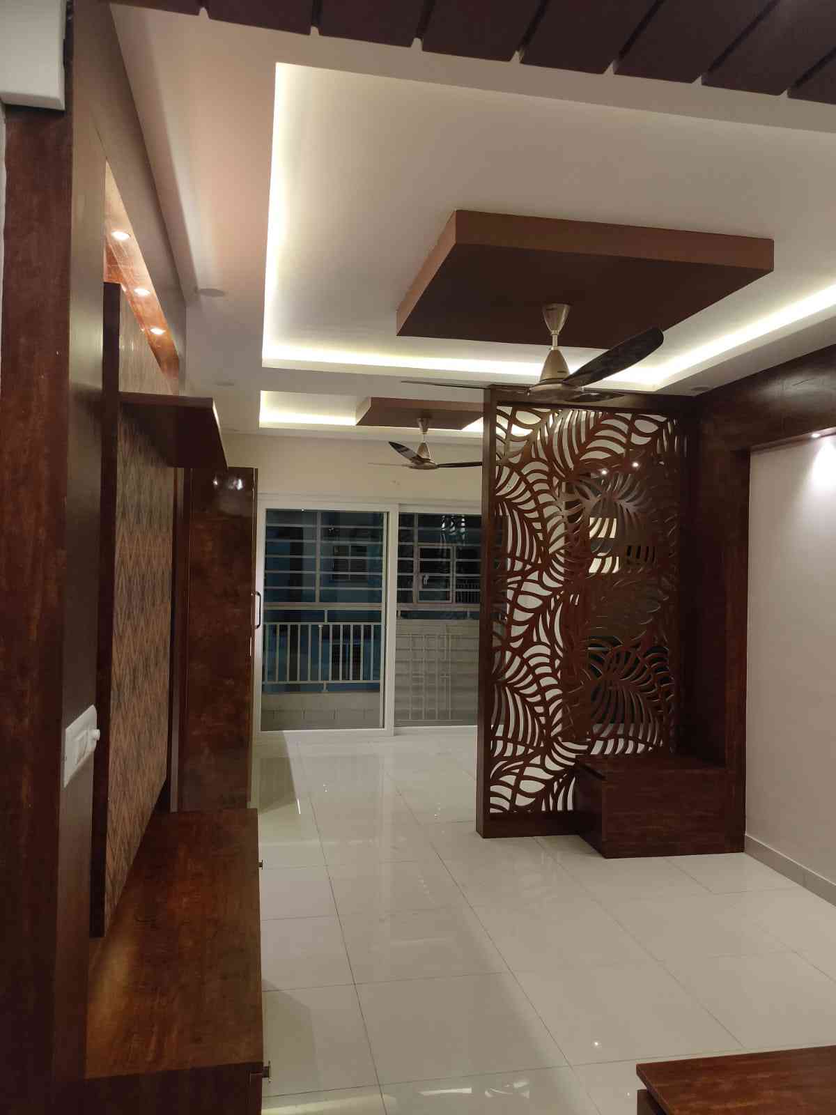 Living Area Design With Partition