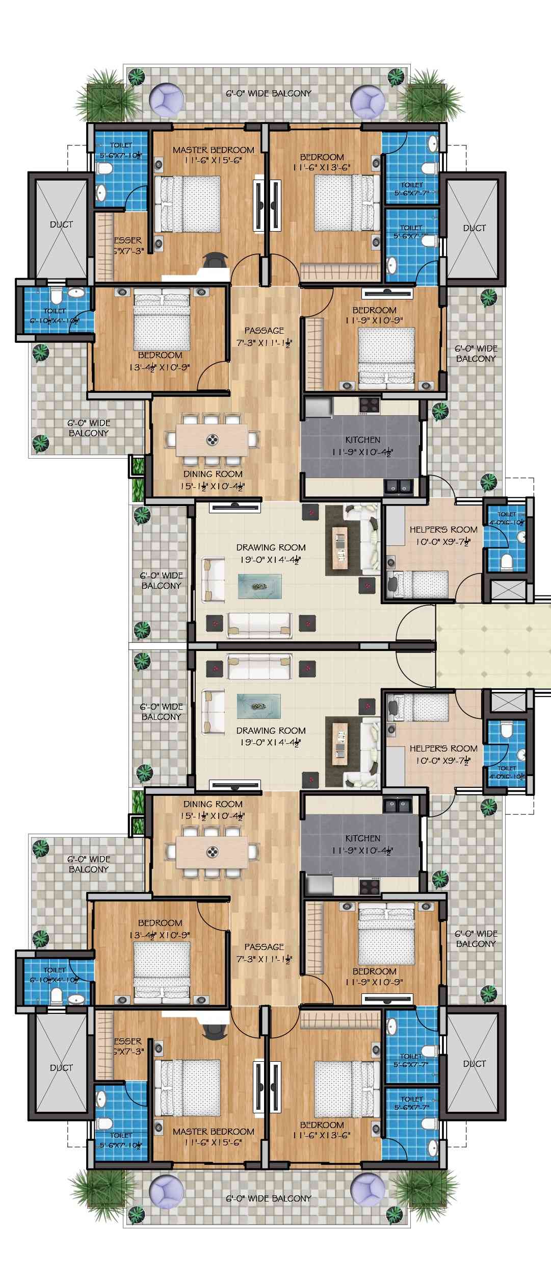 Apartment Floor Plan Design