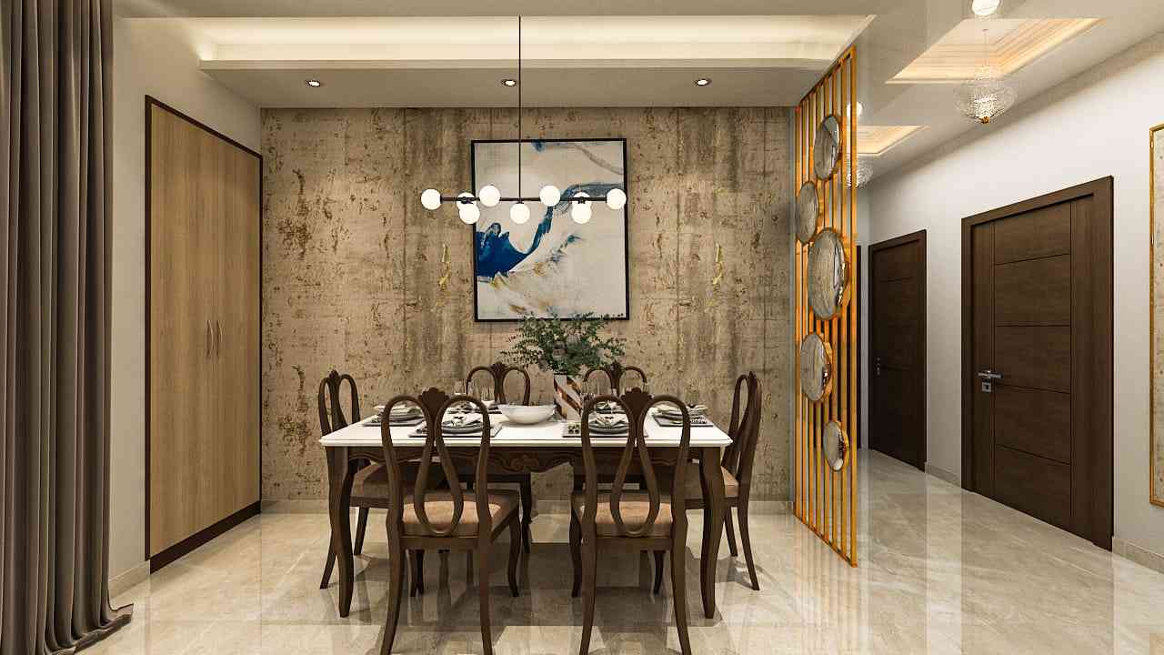 Modern Dinning Area Design With Furniture