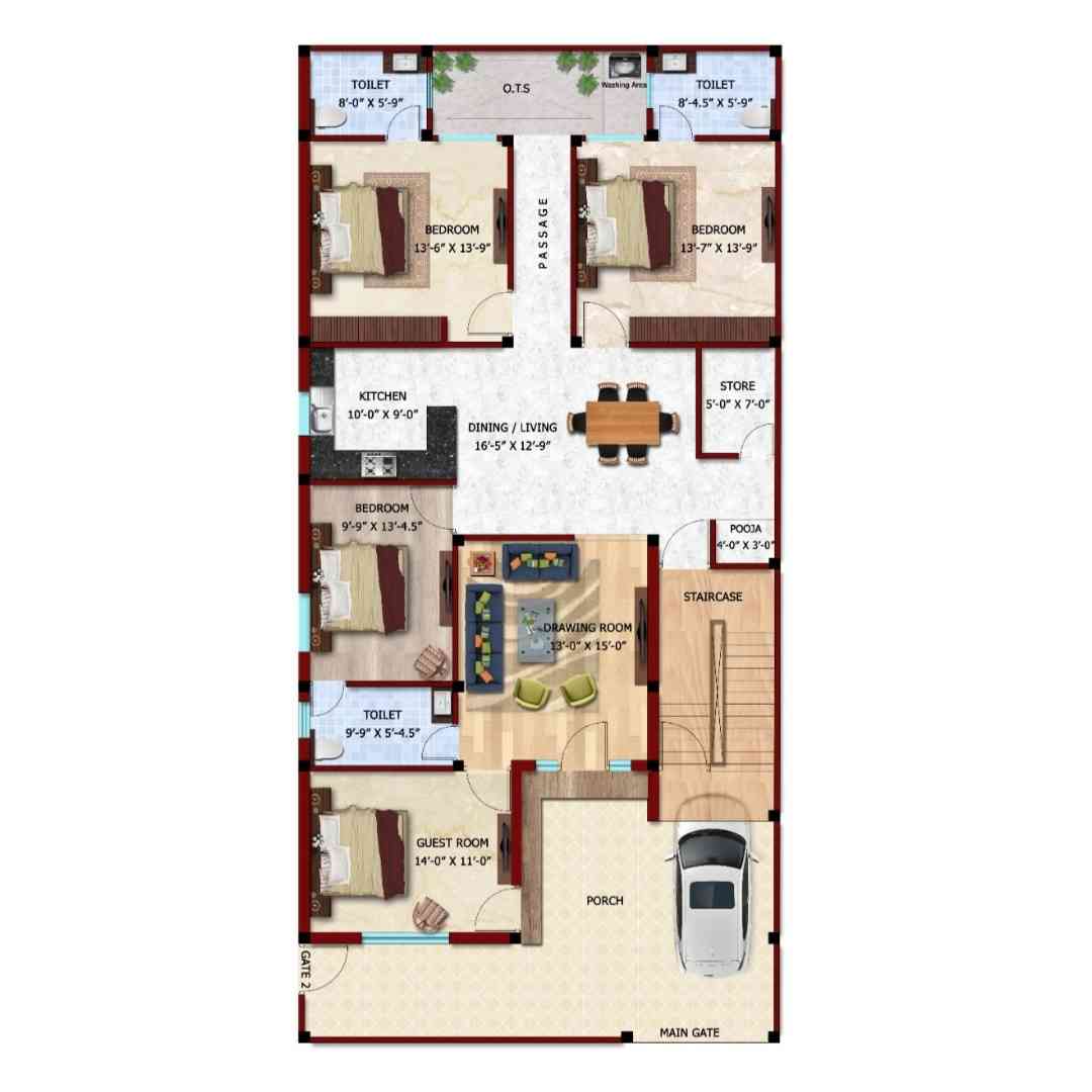 Floor Plan With Furniture Layout